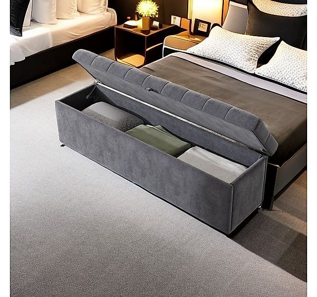 BlingBin Bettbank Polsterbank mit Stauraum und Deckel auch als Garderobenba günstig online kaufen