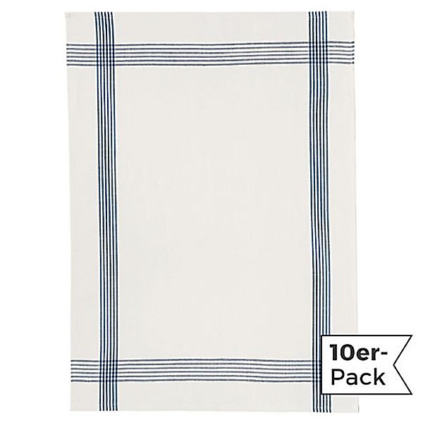 Erwin Müller Geschirrtuch Geschirrtuch 10er-Pack, Halbleinen Streifen günstig online kaufen