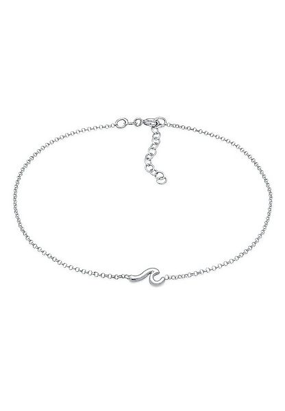Elli Fußkette Wellen Wave Strand Maritim 925 Silber, Wellen günstig online kaufen