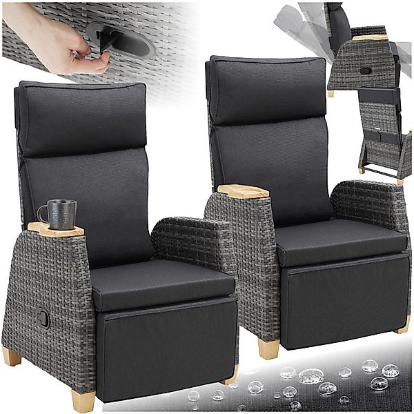 tectake Rattanstuhl Rattansessel (Set, 2 St), günstig online kaufen