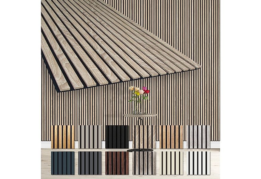 Hexim Wanddekoobjekt AP06 (Akustikpaneele 6 Stück 278x60cm Holz Comfort - f günstig online kaufen