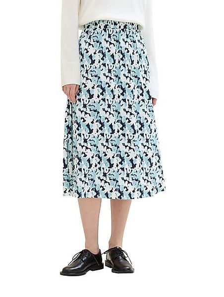 TOM TAILOR Sommerrock Plissee-Midirock mit Blumenmuster günstig online kaufen