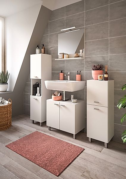 welltime Badmöbel-Set "Tampa, Breite 137cm, 4-teilig" 4 Stk. tlg. günstig online kaufen