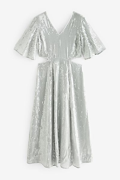 Next Maxikleid Maxikleid mit Flatterärmeln und günstig online kaufen