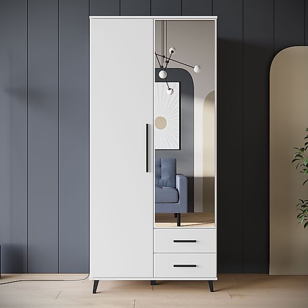 INOSIGN Kleiderschrank »Lagos, Garderobe«, (Packung, 1 St.), Moderner Dreht günstig online kaufen