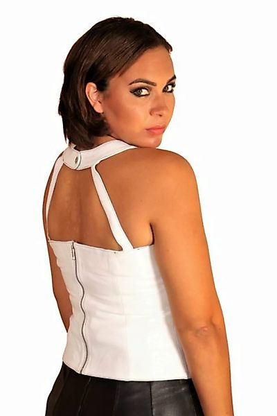 Be Noble Lederweste Santorin Elegantes Ledertop mit raffiniertem Rückenauss günstig online kaufen