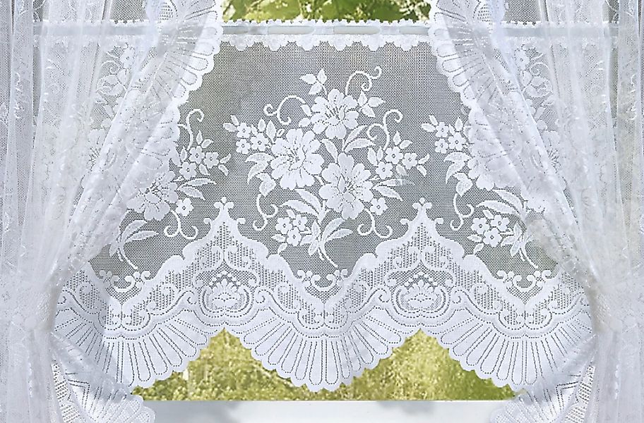 Weckbrodt Scheibengardine "Siena" Stangendurchzug 1 Stk. tlg. Bistro, Jacqu günstig online kaufen