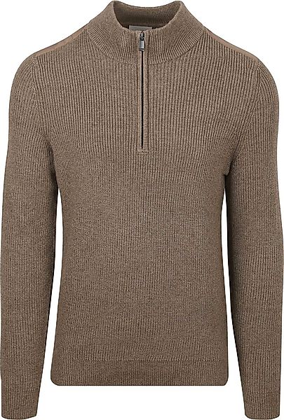 Suitable Half Zip Pullover Patch Taupe - Größe M günstig online kaufen