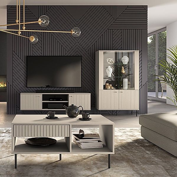 Lomadox Wohnzimmer-Set SALOU-131, (Mega-Spar-Set, 3-St., 3-tlg), günstig online kaufen