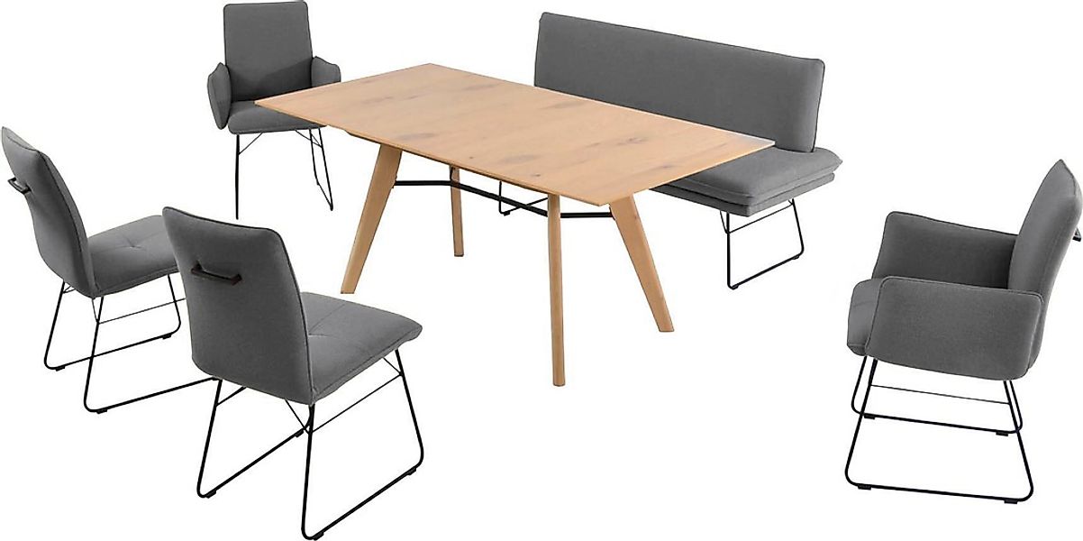 K+W Komfort & Wohnen Essgruppe "Giacomo IV" 6 Stk. tlg. Polsterbank in 2 Gr günstig online kaufen