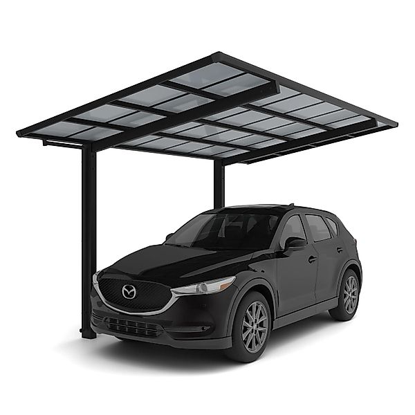 Ximax Alu Einzelcarport Linea Typ 80 Schwarz XS 243 x 556 cm Sonderfertigun günstig online kaufen