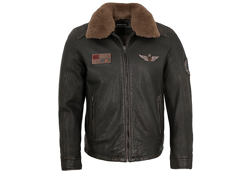 Maddox Lederjacke Thilo-B Maddox - Herren Lederjacke Lammnappa Lammfellkrag günstig online kaufen