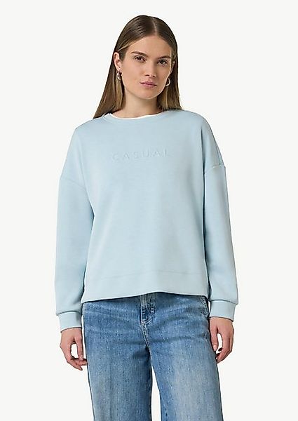 comma casual identity Sweatshirt Weiches Sweatshirt mit seitlichen Schlitze günstig online kaufen