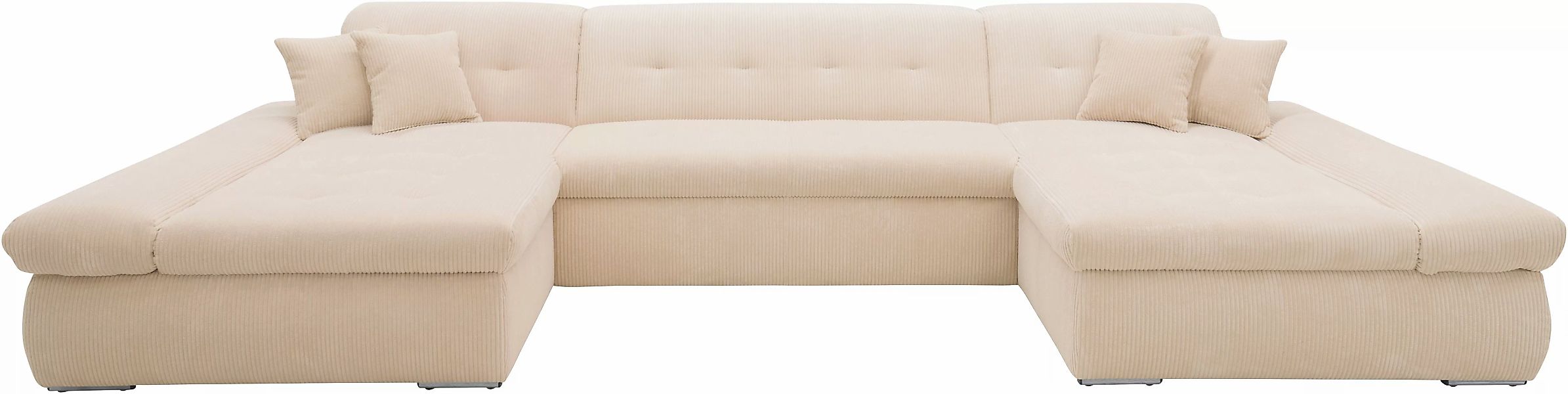 DOMO collection Wohnlandschaft "Moric wahlweise mit Bettfunktion und Armtei günstig online kaufen