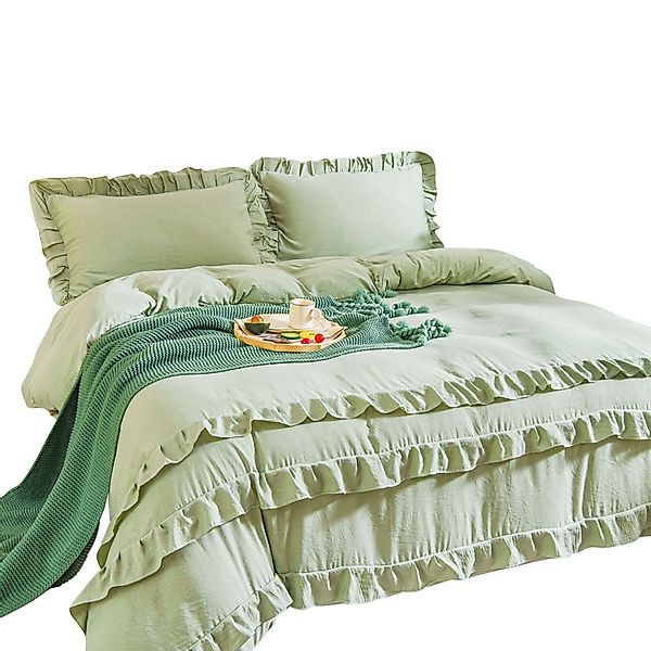 BYSURE Bettwäsche, Polyester, 3 teilig, Unifarben, günstig online kaufen
