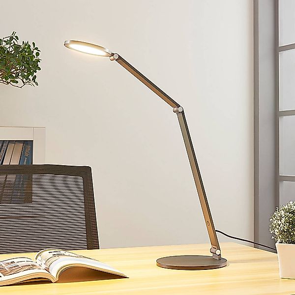 Lucande LED-Schreibtischlampe Mion, 41 cm, rund, dimmbar günstig online kaufen