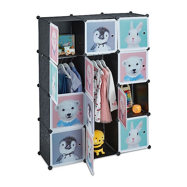 relaxdays Regal Kinder Steckregal mit 8 günstig online kaufen