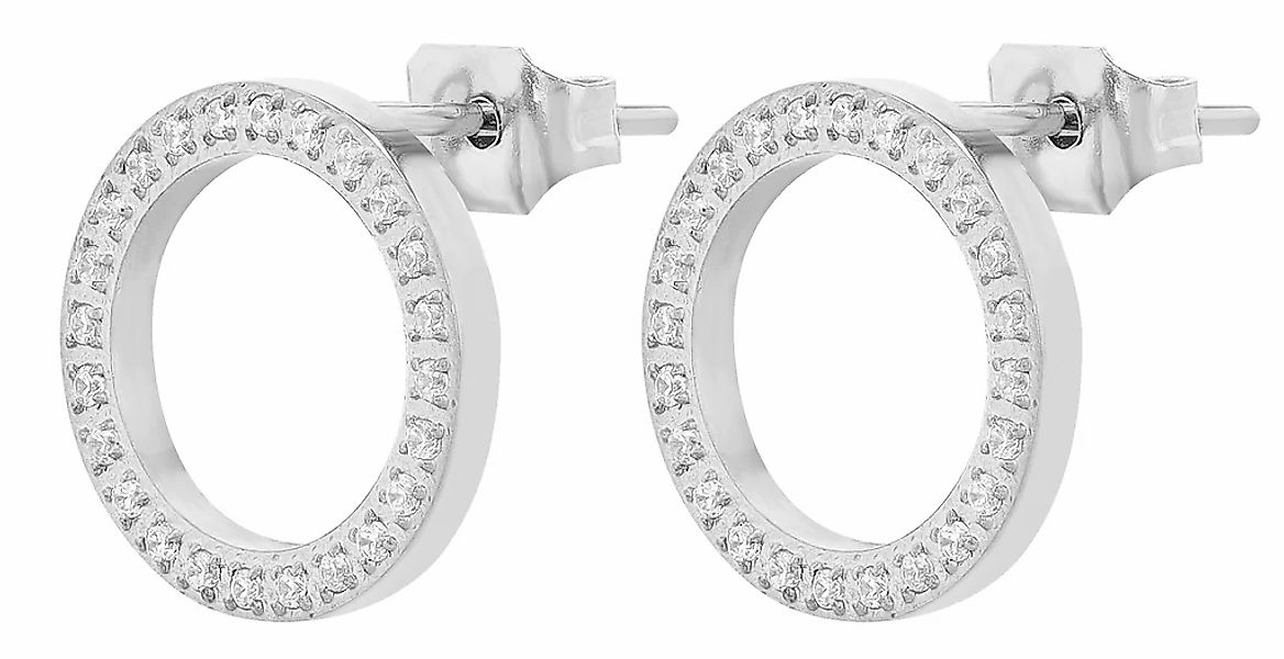 Adelia´s Paar Ohrhänger "Damen Ohrringe – Ohrstecker aus Edelstahl mit Stra günstig online kaufen