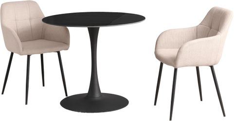 HELA Essgruppe MOSEL, (3-tlg), Tisch 90x75 günstig online kaufen
