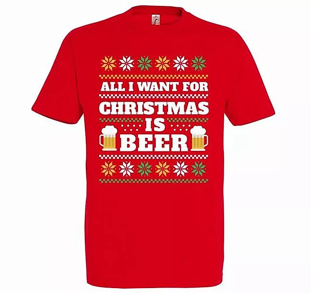 Youth Designz Print-Shirt Herren T-Shirt ALL I WANT FOR CHRISTMAS IS BEER m günstig online kaufen