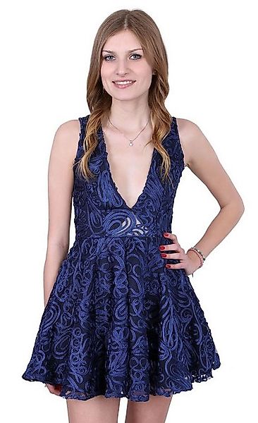 Sarcia.eu Minikleid John Zack Marineblauer Ballerina-Mini, durchsichtiger R günstig online kaufen