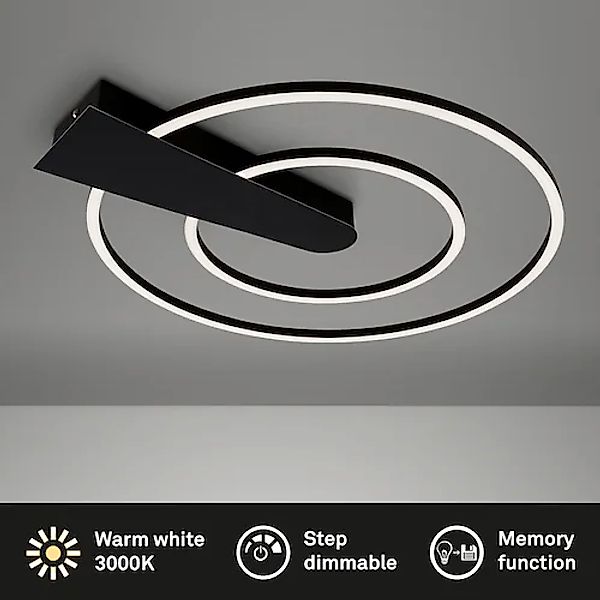 Briloner Leuchten Deckenleuchte »NICO DUO«, Deckenlampe dimmbar 25W 3000lm günstig online kaufen