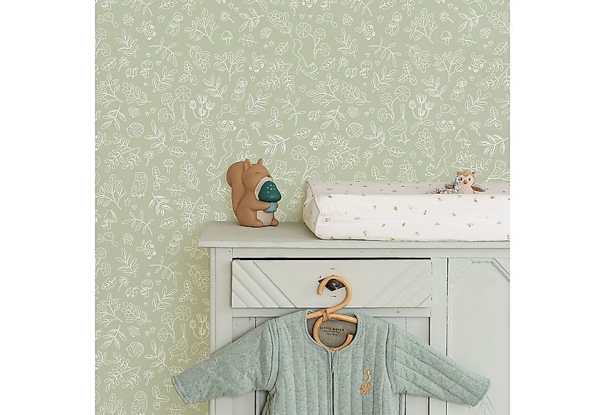 LITTLE DUTCH Vliestapete Forest Wonders, glatt, grafisch, (1 St), Design Ta günstig online kaufen