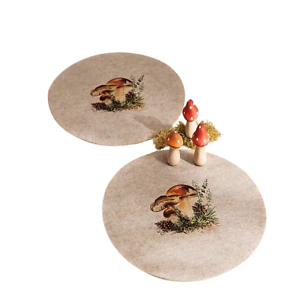 Home-trends24.de Platzset Platzmatte Pilz Tischset Platzdeckchen günstig online kaufen