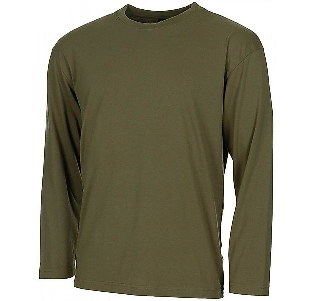 MFH Langarmshirt US Shirt, langarm, oliv, 170 g/m² - L (1-tlg) günstig online kaufen