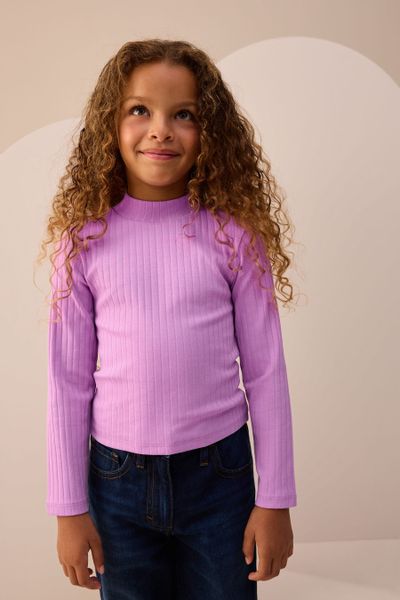 Next Langarmshirt Langarm-Shirt mit Stehkragen (1-tlg) günstig online kaufen