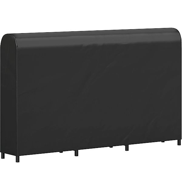 Outsunny Kaminholzregal Metall 199 x 30 x 121 cm Brennholzregal 0,6m³ mit w günstig online kaufen