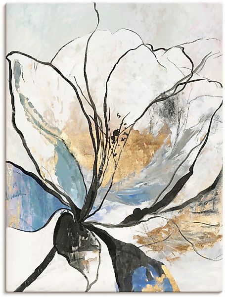 Artland Wandbild »Umrissenes Blumenmuster I« Blumenbilder 1 Stk. tlg. als A günstig online kaufen
