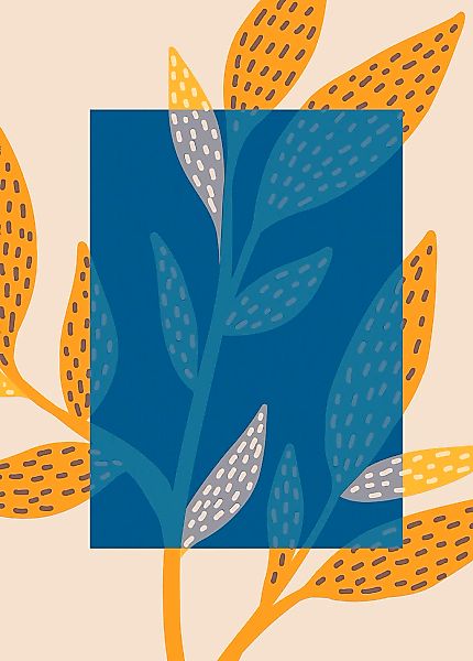 Komar Bild "Illustration Colorful Foliage" Natur 1 Stk. tlg. Wandbild zur D günstig online kaufen