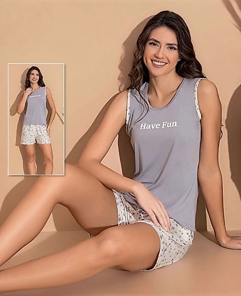 fashionshowcase Pyjama Damen Hausanzug – Sommerlicher günstig online kaufen