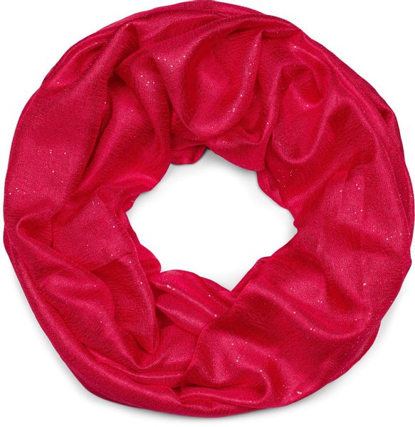 styleBREAKER Loop Seidiger Einfarbiger Loop Glitzer, günstig online kaufen