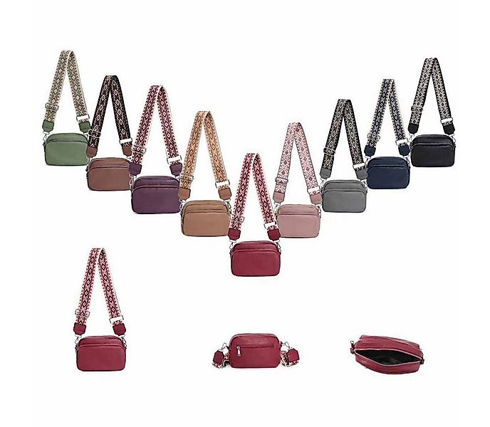 ITALYSHOP24 Schultertasche Damen Umhängetasche Bodybag Muster Gürtel Brustt günstig online kaufen