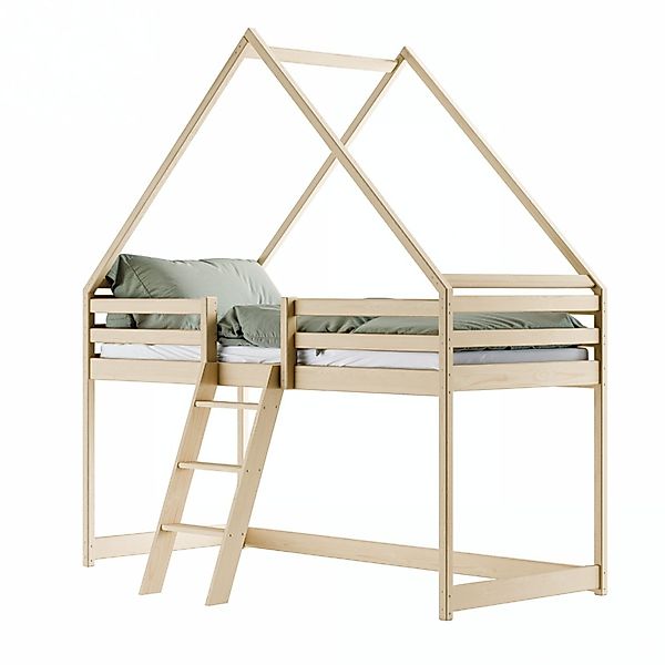 Kids Collective Hochbett Kinderbett Hausbett Kinderhochbett günstig online kaufen