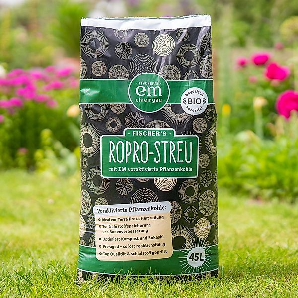 Fischer's EM-Chiemgau Bodenverbesserer RoPro-Streu Bio Pflanzenkohle, günstig online kaufen