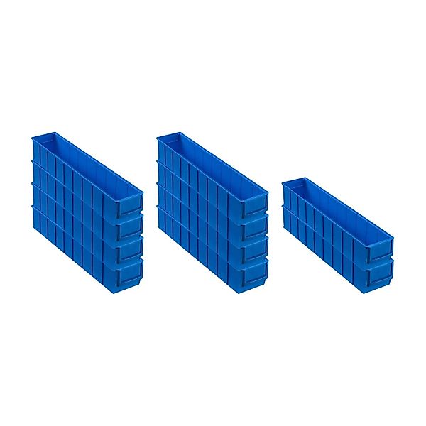 PROREGAL SparSet 10x Blaue Industriebox 500 S HxBxT 8,1 x 9,1 x 50 cm 2,8 L günstig online kaufen