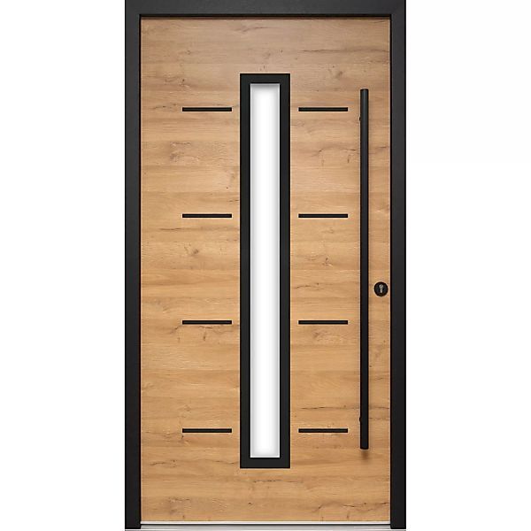 Splendoor Haustür ThermoSpace Milano Prime Woodeffect 110 cm x 210 cm Ansch günstig online kaufen