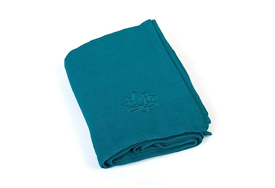 Wohndecke Yogadecke SHAVASANA, Baumwolle petrol, bodhi günstig online kaufen
