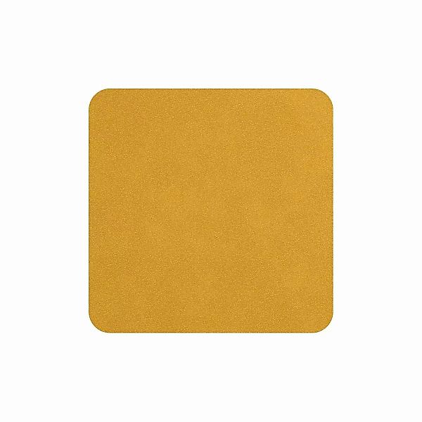 ASA Untersetzer Untersetzer soft leather amber 10 x 10 cm Set4 (gelb) günstig online kaufen