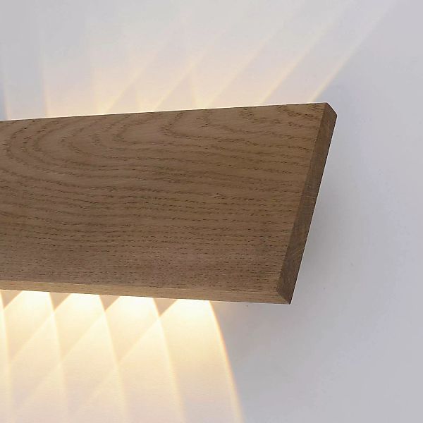 Paul Neuhaus Palma LED-Wandleuchte Holz 45 cm günstig online kaufen