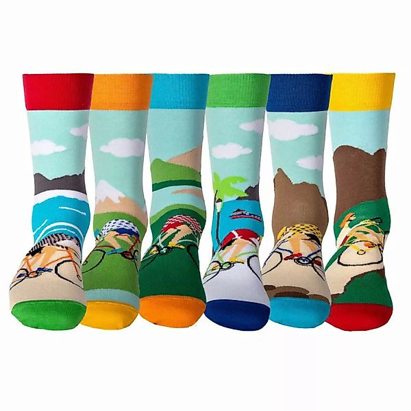 United ODD Socks Herren Socken, 6 Socken Pack - Strumpf, Mottomotive, 39-46 günstig online kaufen