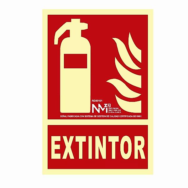 Schild Normaluz Extintor Pvc (21 X 30 Cm) günstig online kaufen