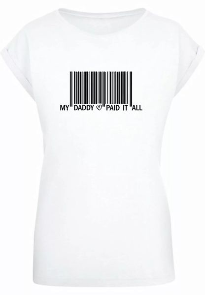 Merchcode T-Shirt Merchcode Damen Ladies Dad Pay Barcode Extended Shoulder günstig online kaufen