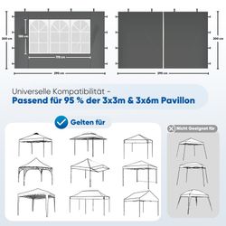 Sekey Pavillonseitenteil 2er Set Pavillon Seitenteile günstig online kaufen