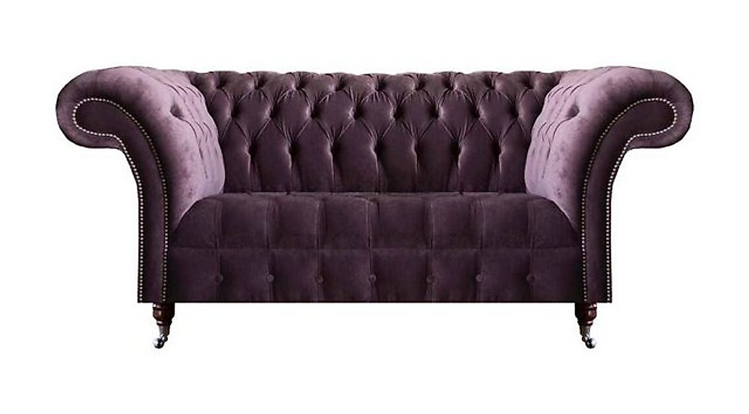 JVmoebel 3-Sitzer Schicker Chesterfield Lila Dreisitzer Wohnzimmer Polsterc günstig online kaufen