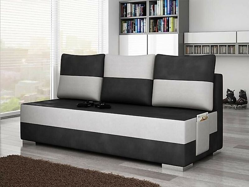 JVmoebel Sofa Braun-weißer Dreisitzer luxus Sofa 3-er Textilmöbel Couch Neu günstig online kaufen