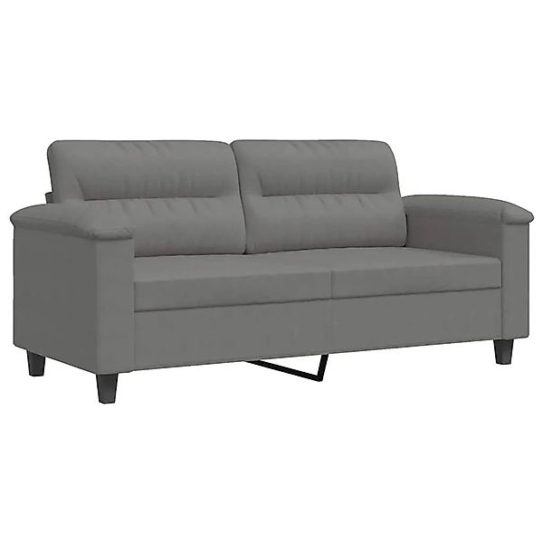 vidaXL 2-Sitzer-Sofa Dunkelgrau 140 cm Mikrofasergewebe 359563 günstig online kaufen